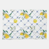 Middellandse Zee,Amalfi-stijl,eenvoudige vierkante Theedoek (Horizontaal)