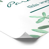 Middellandse Zee | Bodemparkeerteken Poster (Hoek)