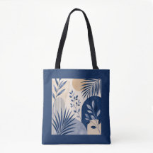 Middellandse-Zee botanische boodschappentas
