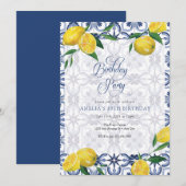 Middellandse Zee | Citroen | Uitnodigingen voor vo (Voorkant / Achterkant)