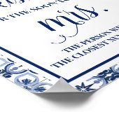 Middellandse Zee Hoeveel kussen voor mevrouw douch Poster (Hoek)