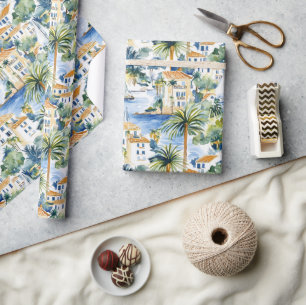 Middellandse Zee Huwelijk Cadeaupapier