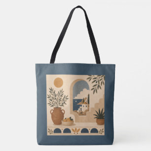 Middellandse Zee Window Tote Tas