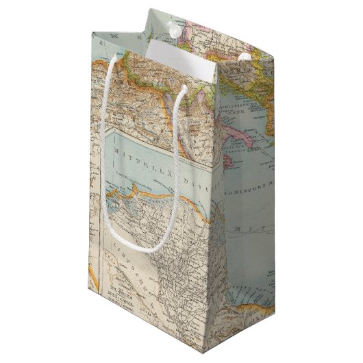 Middellandse-Zeekaart Klein Cadeauzakje (Voorkant Gekanteld)