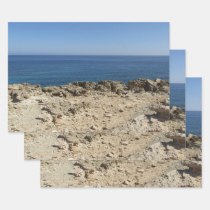 Middellandse-Zeelandschap Inpakpapier Vel