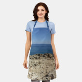 Middellandse-Zeelandschap Schort (Gedragen)