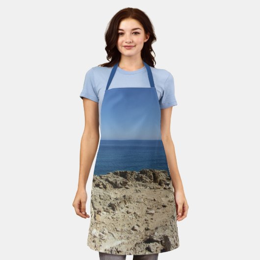 Middellandse-Zeelandschap Schort (Gedragen)