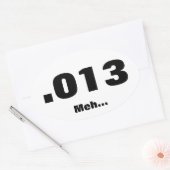 middelmatige run ovale sticker (Envelop)