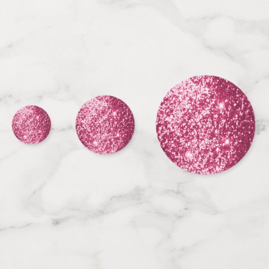 Middelroze Glitters Confetti (Achterkanten)