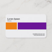 Middelste band - Twee Tonen 02 - Oranje en Paars Visitekaartje (Achterkant)