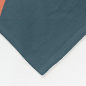 Middelste eeuw Modern Abstract geel, Oranje, Blauw Fleece Deken (Hoek)