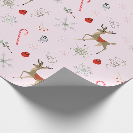 Middelste eeuw Modern | cichorei en schattige vlek Cadeaupapier (Hoek)