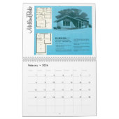 Middelste eeuw Modern Kalender (Feb 2026)