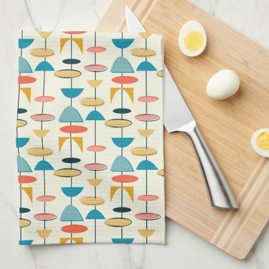 Middelste eeuw Modern Theedoek (Quarter Fold)