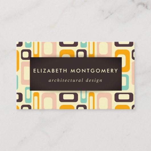 Middelste eeuw Modern Visitekaartje (Voorkant)