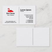 Middelste regel - Swan 02 Visitekaartje (Voorkant / Achterkant)