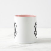 Middelste Tekst ROZE Combo 11oz Aangepaste 8 Bal Mok (Midden)