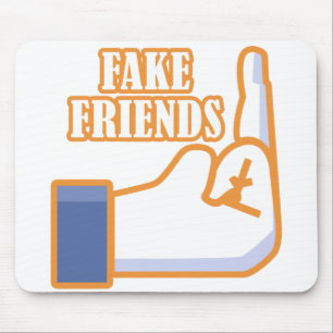 Middelvinger Fake Friends Muismat
