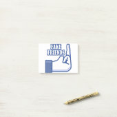 Middelvinger Fake Friends Post-it® Notes (Op bureau)