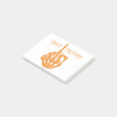 Middelvinger Fake Friends Post-it® Notes (Schuin)
