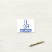 Middelvinger Fake Friends Post-it® Notes (Op bureau)