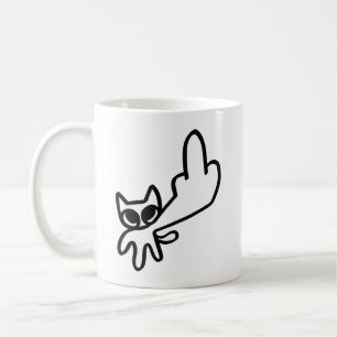 Middelvinger Meme Koffiemok
