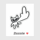 Middelvinger Meme Sticker (Vel)
