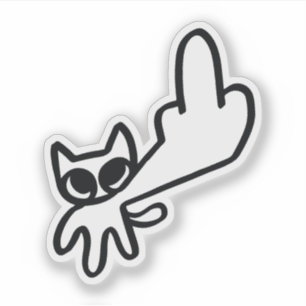 Middelvinger Meme Sticker