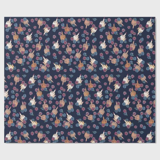 Middelvingers Cadeaupapier (Vlak)