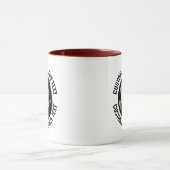 Middelzware Text MAROON Combo 11oz Aangepaste 8 Ba Mok (Midden)