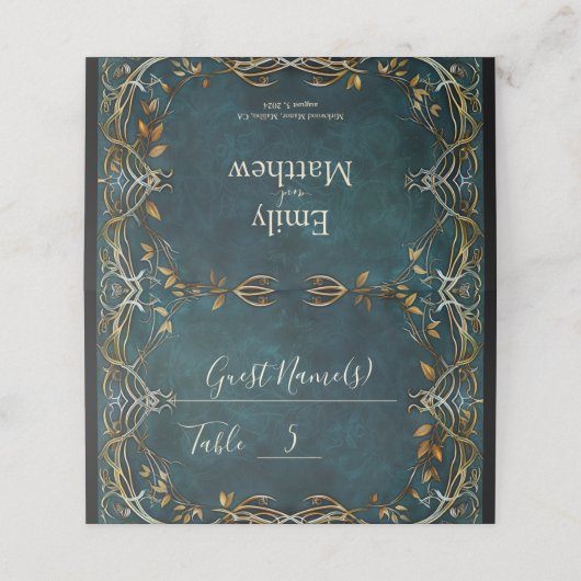 Midden-aarde Majesteit bruiloft (Buitenkant ongevouwen)