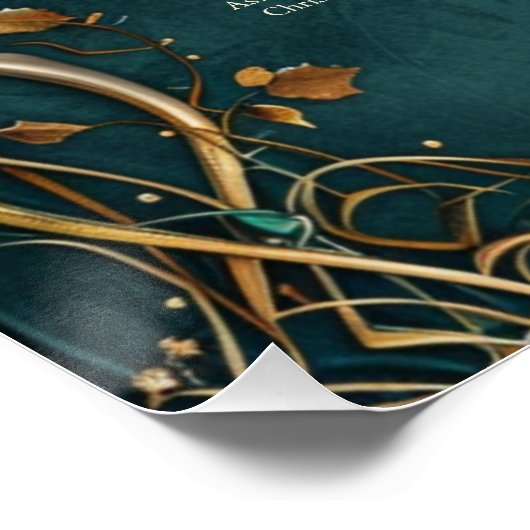 Midden-aarde Majesteit bruiloft zitgrafiek Perfect Poster (Hoek)