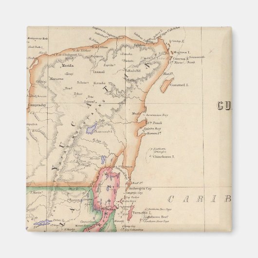 Midden-Amerika 3 Magneet (Voorkant)