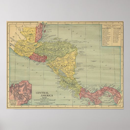 Midden-Amerika 5 Poster (Voorkant)