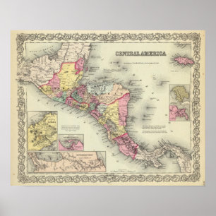 Midden-Amerika 5 Poster