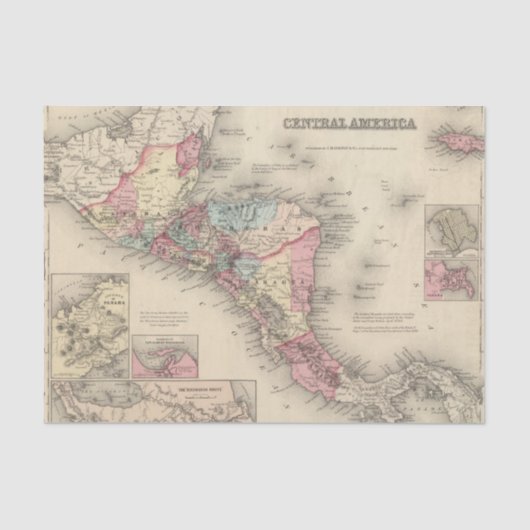 Midden-Amerika 5 Tissuepapier (Voorkant)