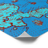 Midden-Amerika ("America Occidentalis") Poster (Hoek)