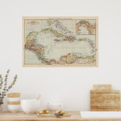 Midden-Amerika Poster (Keuken)