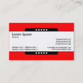 Midden band 5 Spots - Rood Visitekaartje (Achterkant)