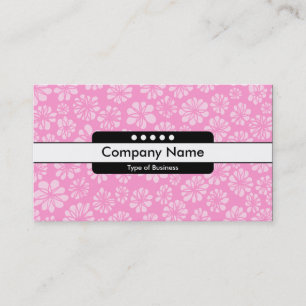 Midden band 5 Spots - Roze Floral Visitekaartje
