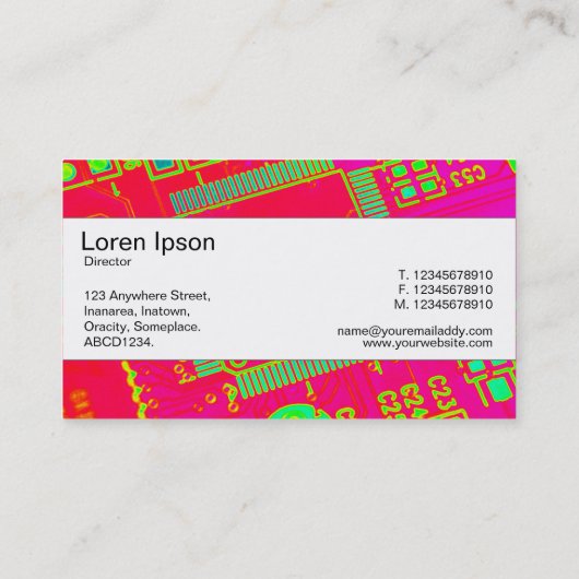 Midden band (geseded) - Abstracte kringloop Visitekaartje (Achterkant)