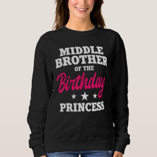 Midden broer van de Birthday Princess Party Bday Trui