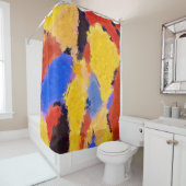 Midden-Centraal Abstract Douchegordijn (In situ)