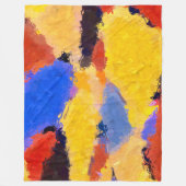 Midden-Centraal Abstract Fleece Deken (Voorkant)