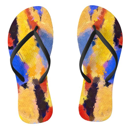Midden-Centraal Abstract Teenslippers (Voetbed)