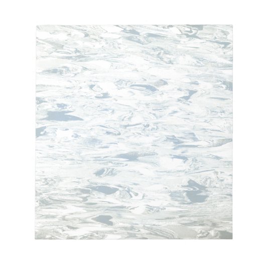 midden-century Blue Retro Kitchen Linoleum Notitieblok (Voorkant)