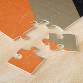 Midden-Century Chevron Legpuzzel (Zijkant)