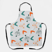 Midden-century modern atoomboommerangs Schort (Voorkant)