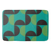 Midden-century Modern Brown green and turkooise Badmat (Voorkant)