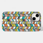 Midden-century Modern Herringbone Case-Mate iPhone Case (Achterkant (horizontaal))